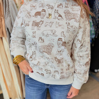 Dog Printed Sweatshirt