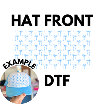 Blue Bows Hat DTF