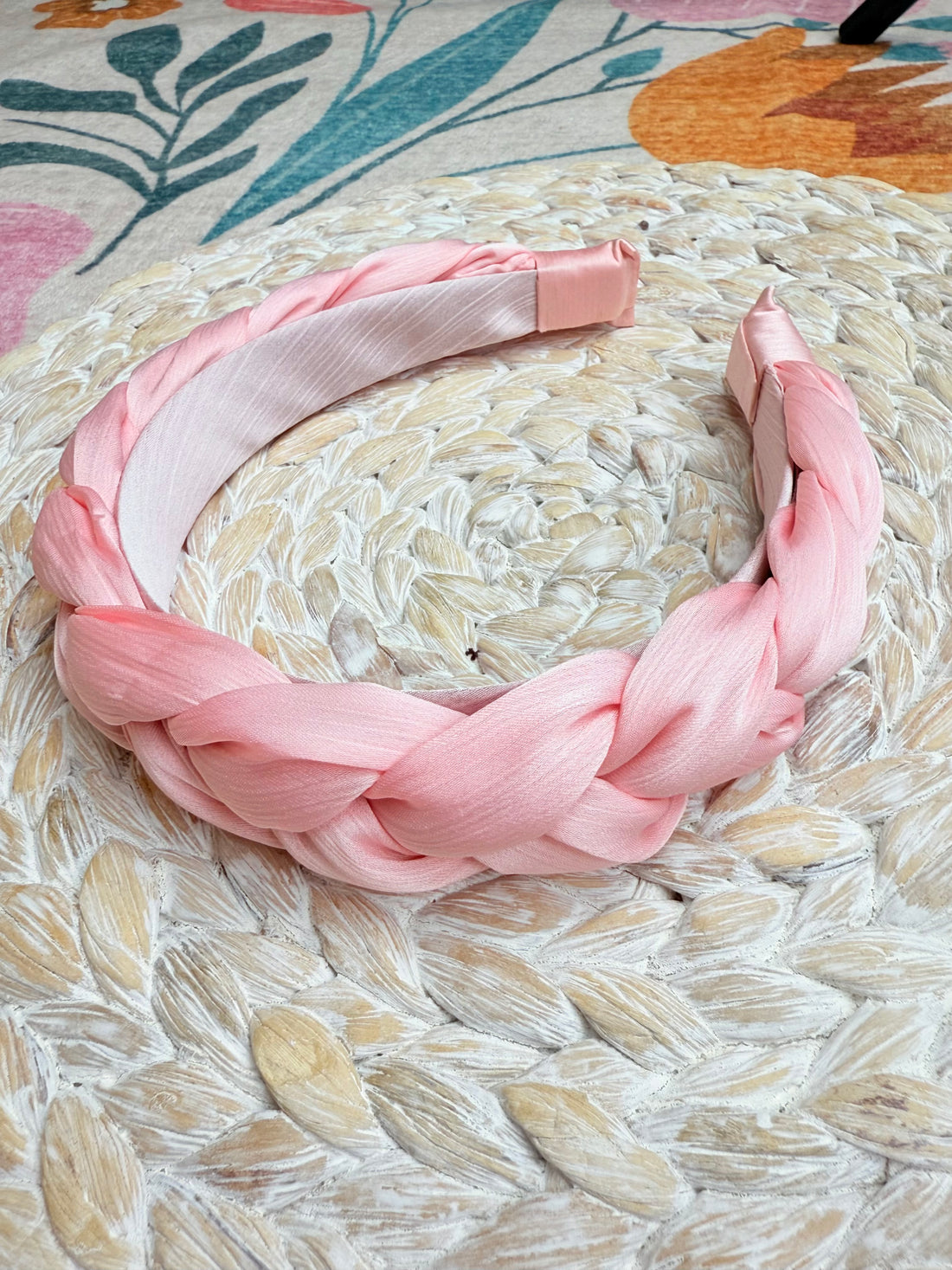 Braided Headband (pink)