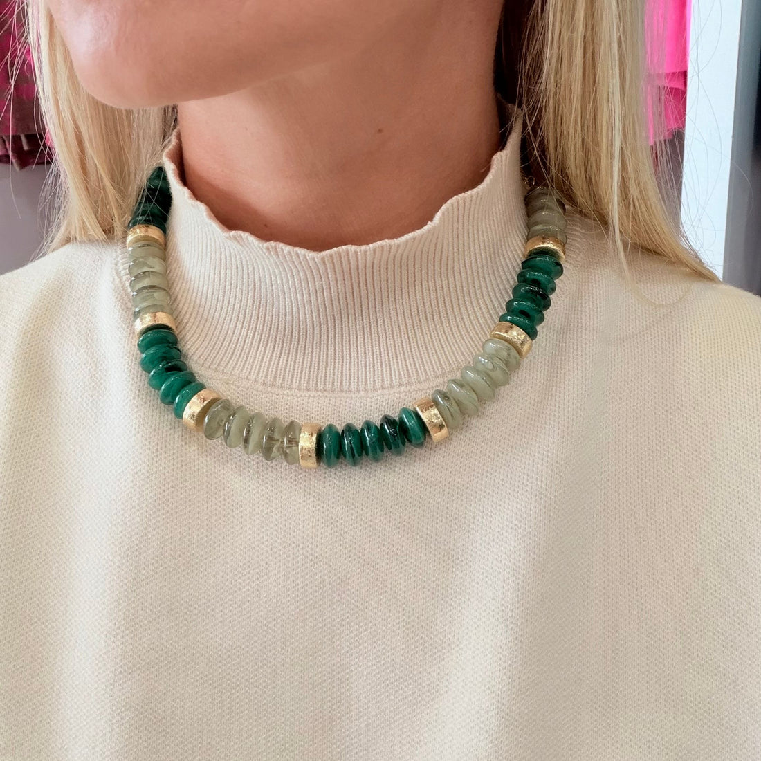 Jules Necklace (Green)