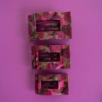 Garden Glam Medium Flat Rectangle Hair Clip