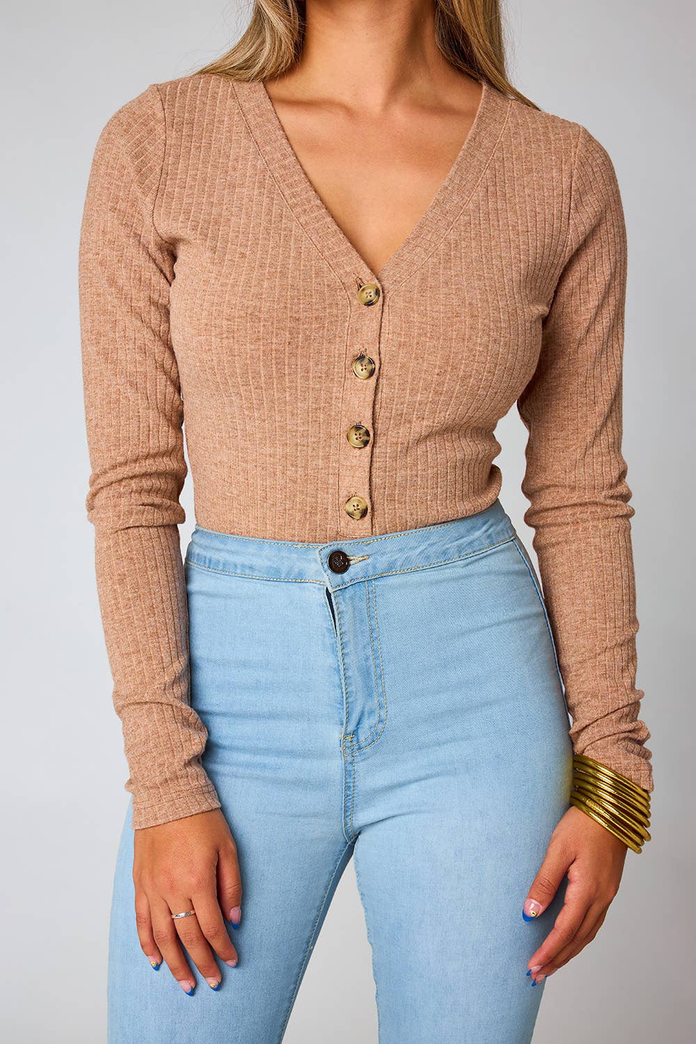 BuddyLove - Holly Chocolate Long Sleeve Bodysuit