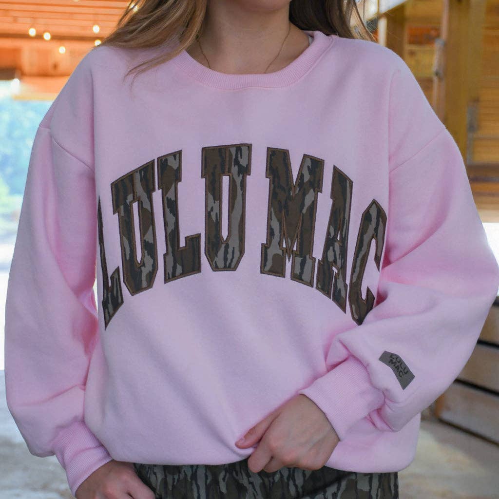 Lulu Mac Sweatshirt (Pink/Camo)