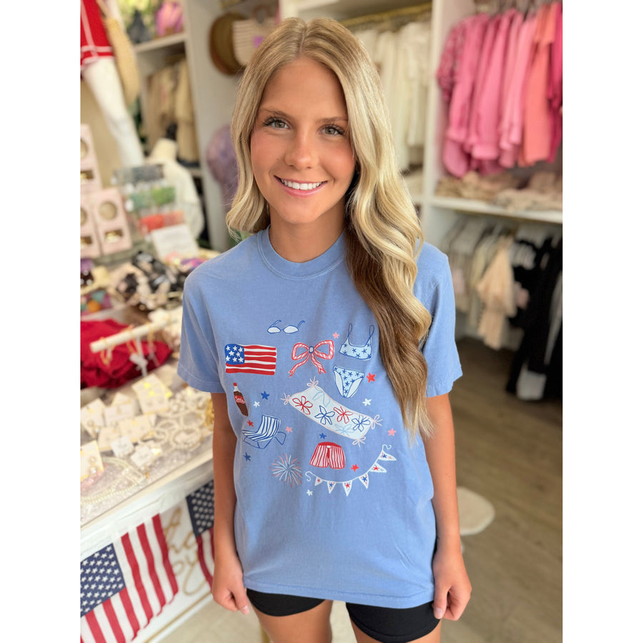 Summertime USA Graphic Tee