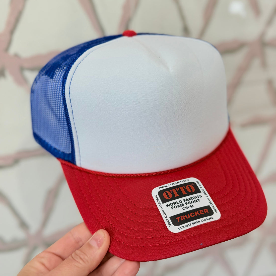 Foam Trucker Hat (Red/White/White)