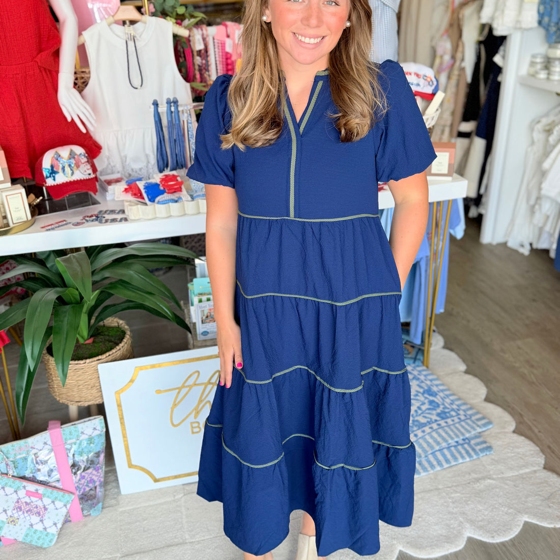 Kinsley Dress (Navy)