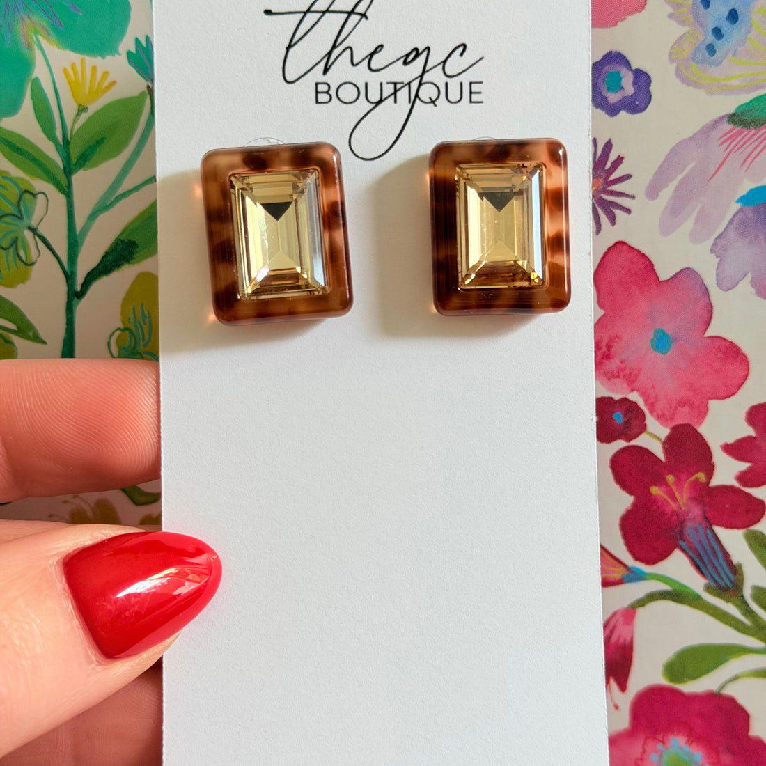 Whitley Rectangle Earring