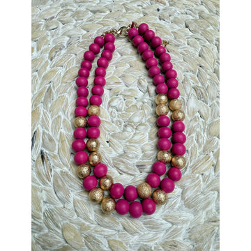 Fiona Necklace (pink)