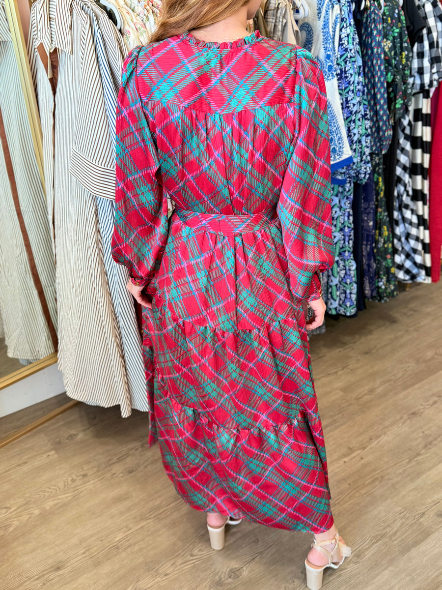 Gracelyn Plaid About You Dress