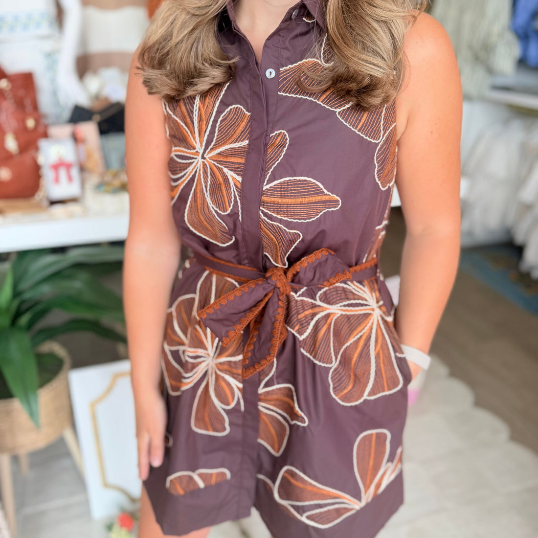 Margot Dress (Brown)