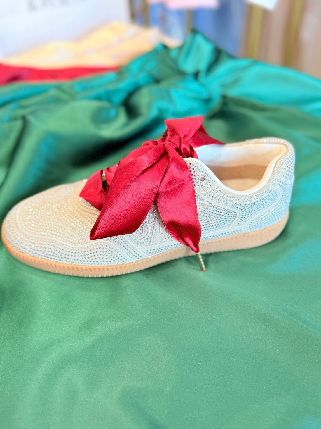 Satin Shoe String Laces (red)