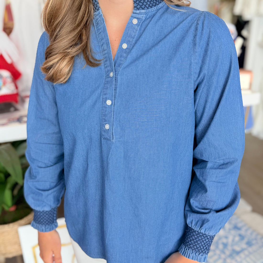 Kimmie Top (Chambray)