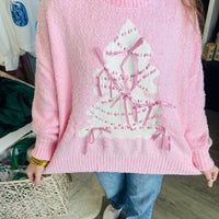Bow Christmas Tree Sweater