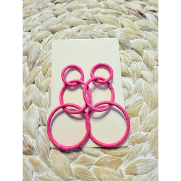 Circle Earring (pink)