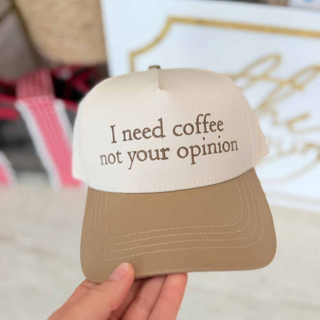 I Need Coffee Hat