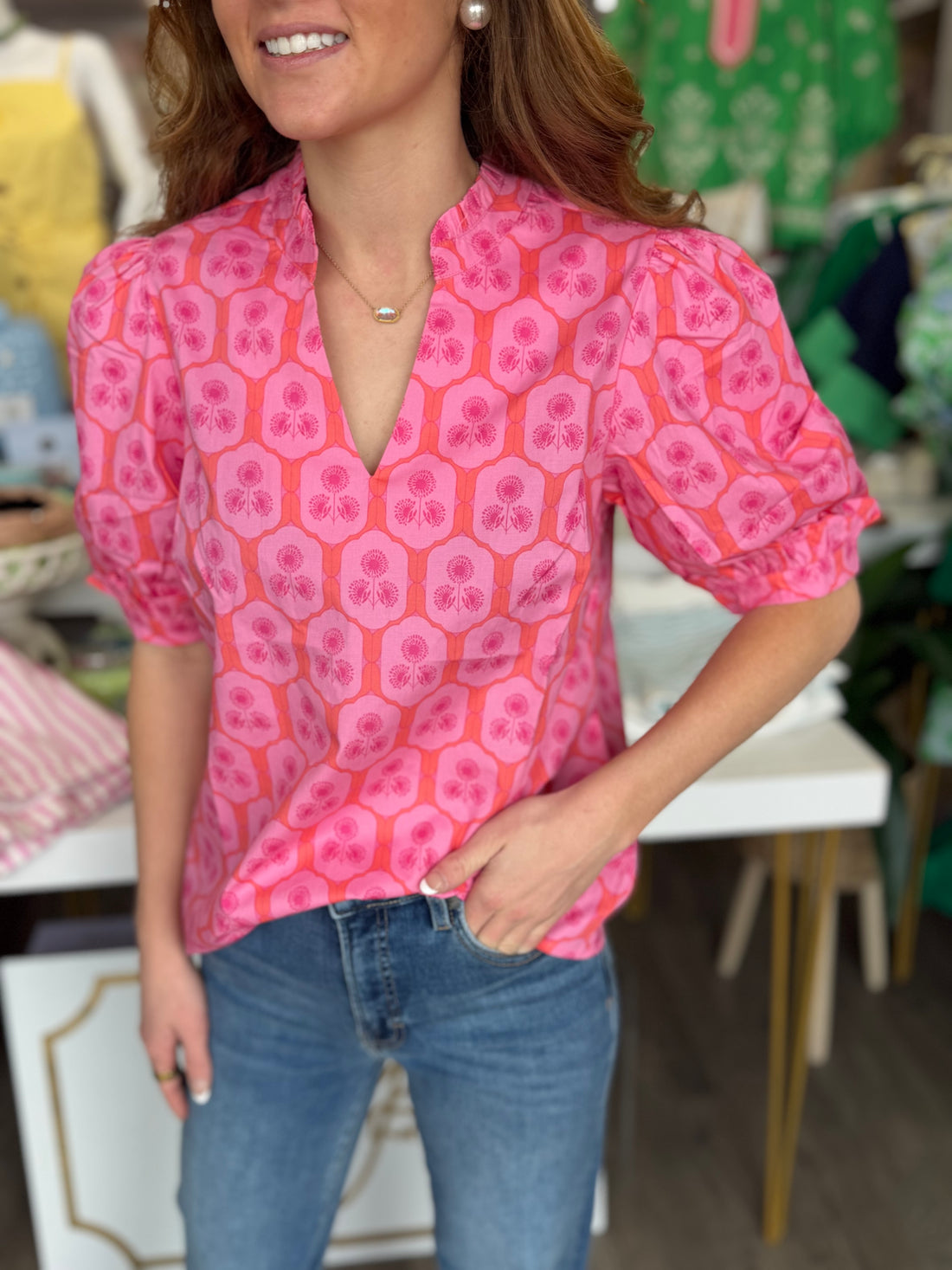 Colette Top (Rosette Charm)