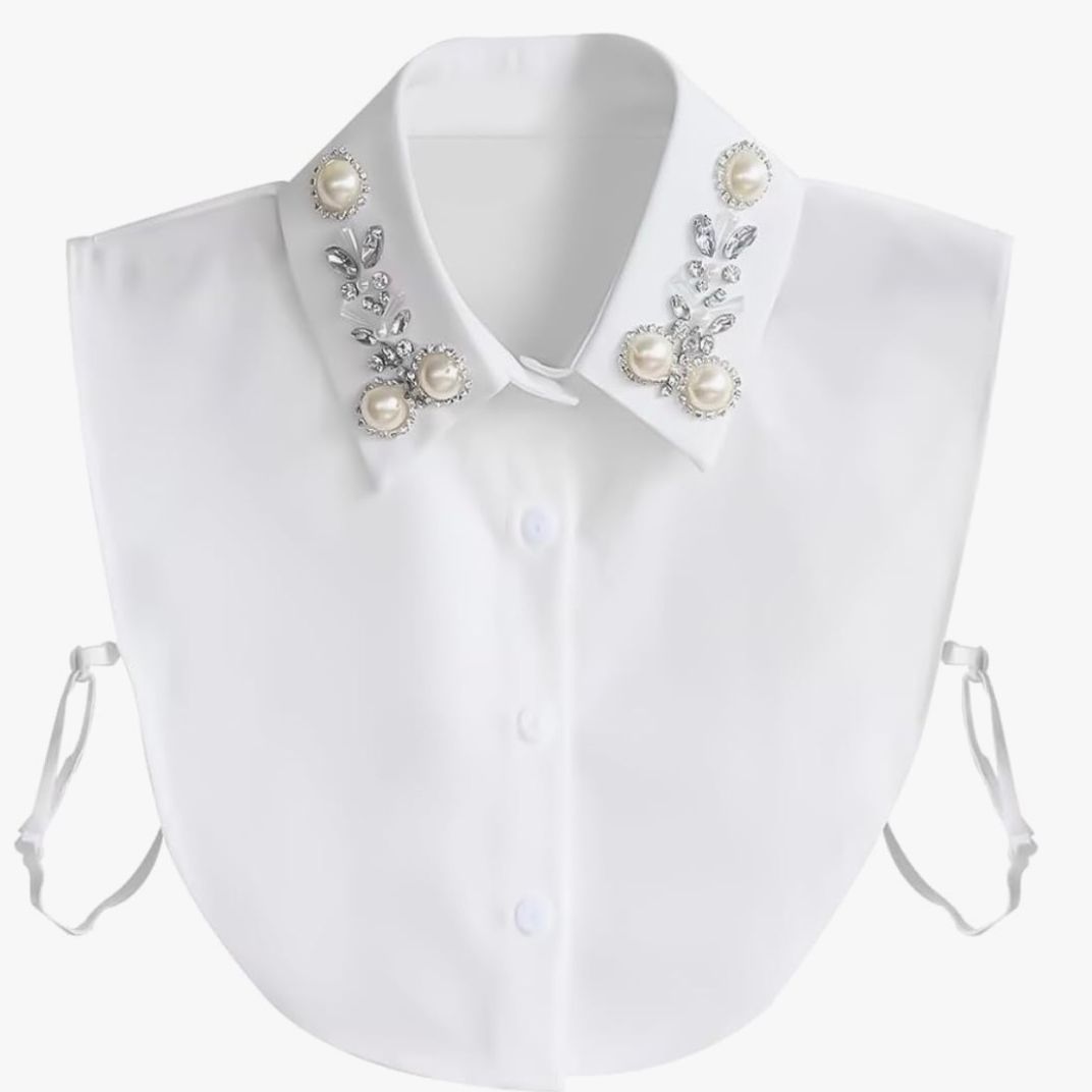 Pearl & Rhinestone Dickey Collar