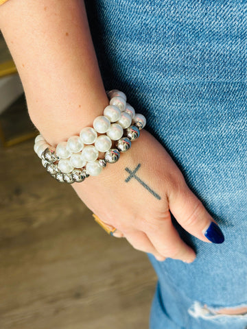 Pearl & Bead Bracelet