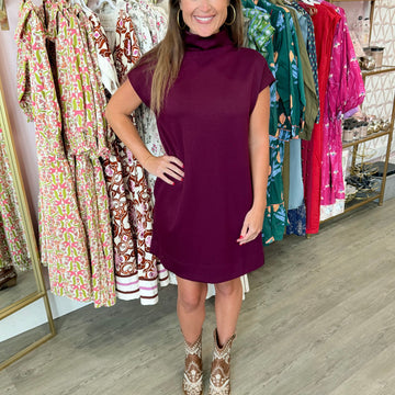 Evie Dress (wine)