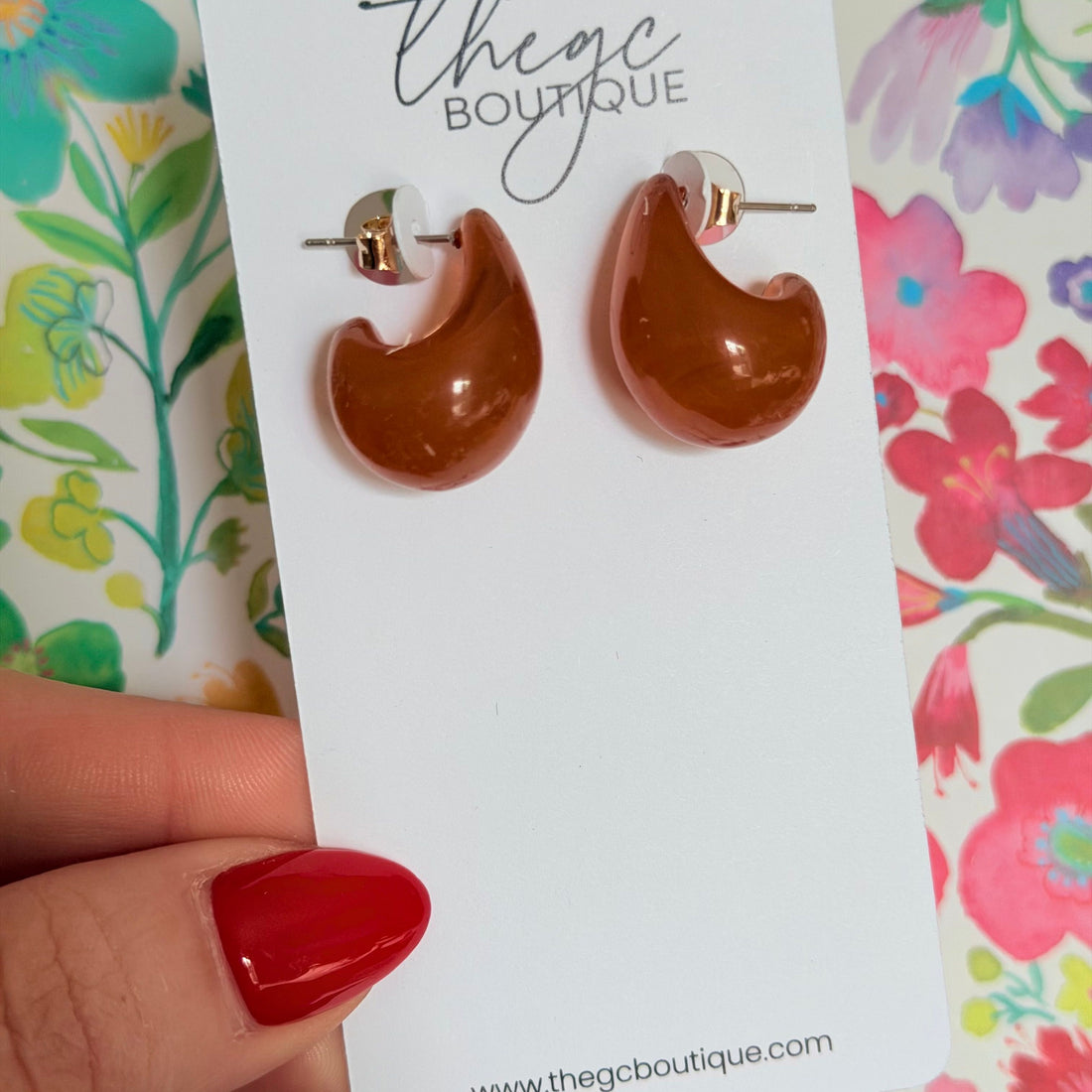 Teardrop (Brown) Earring