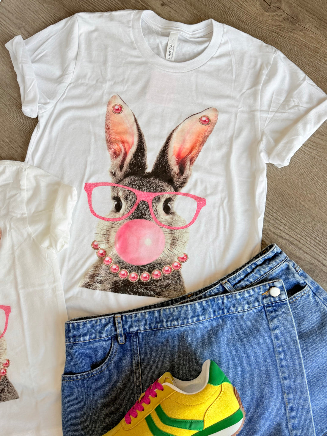 Glam Bunny Tshirt (Round Neck)