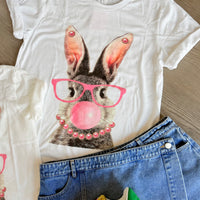 Glam Bunny Tshirt (Round Neck)