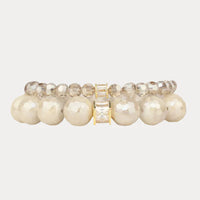 Mother of Pearl Capiz Bracelet Set, BuDhaGirl