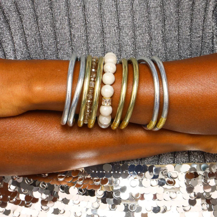 Mother of Pearl Capiz Bracelet Set, BuDhaGirl