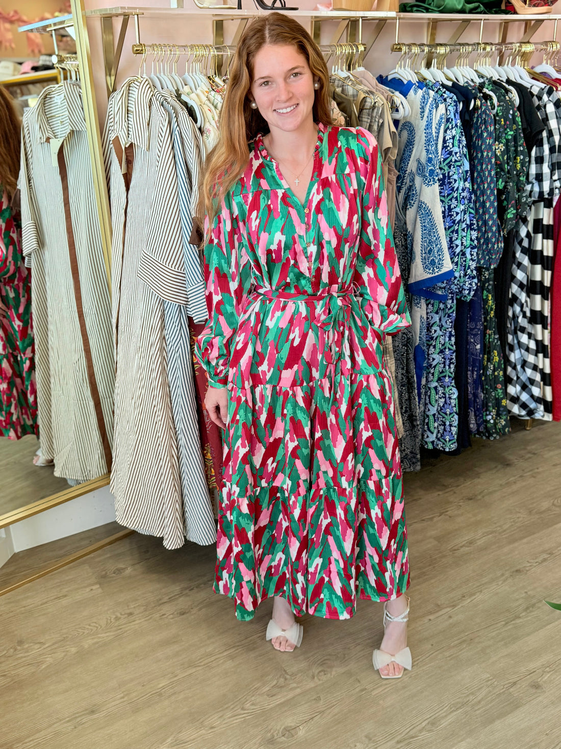 Gracelyn Twisted Pink Dress