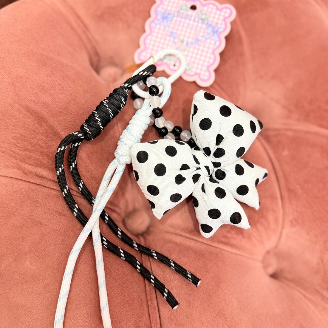Bow Bag Charm (White)