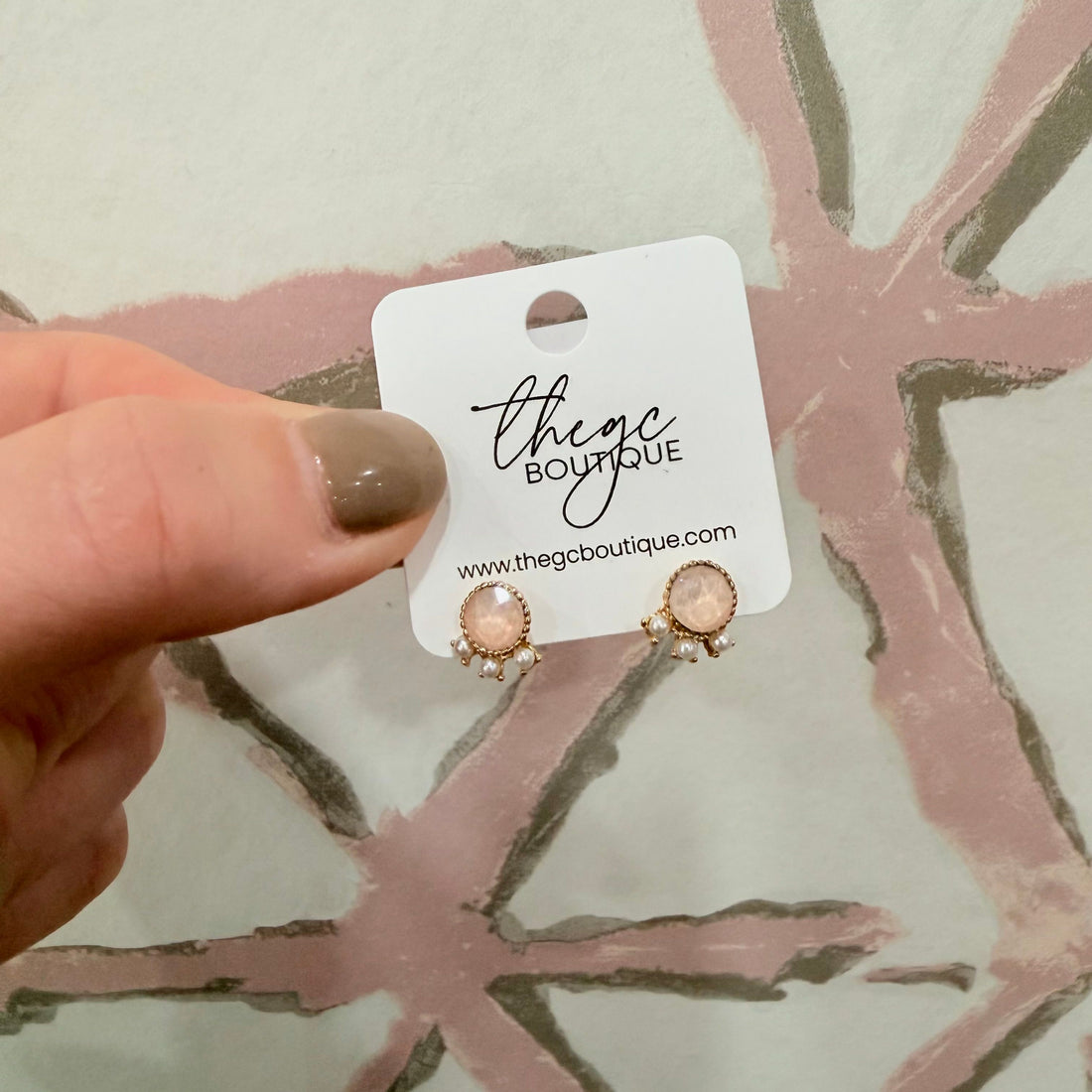 Rhinestone & Pearl Studs