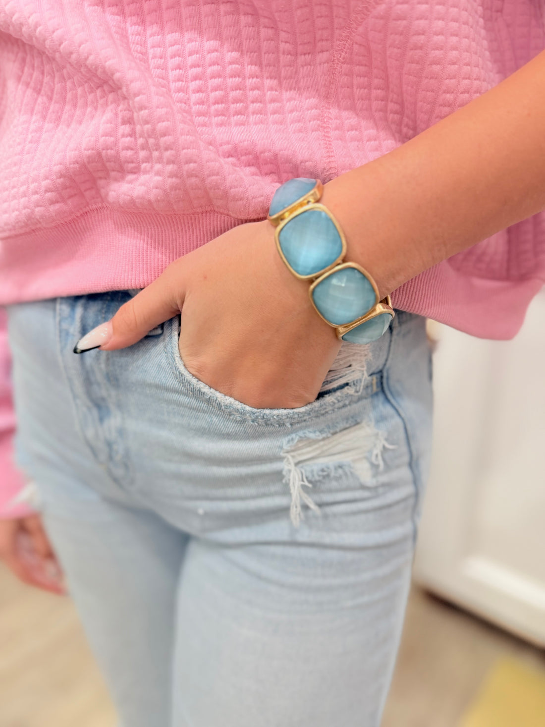 Poppy Bracelet (Blue)