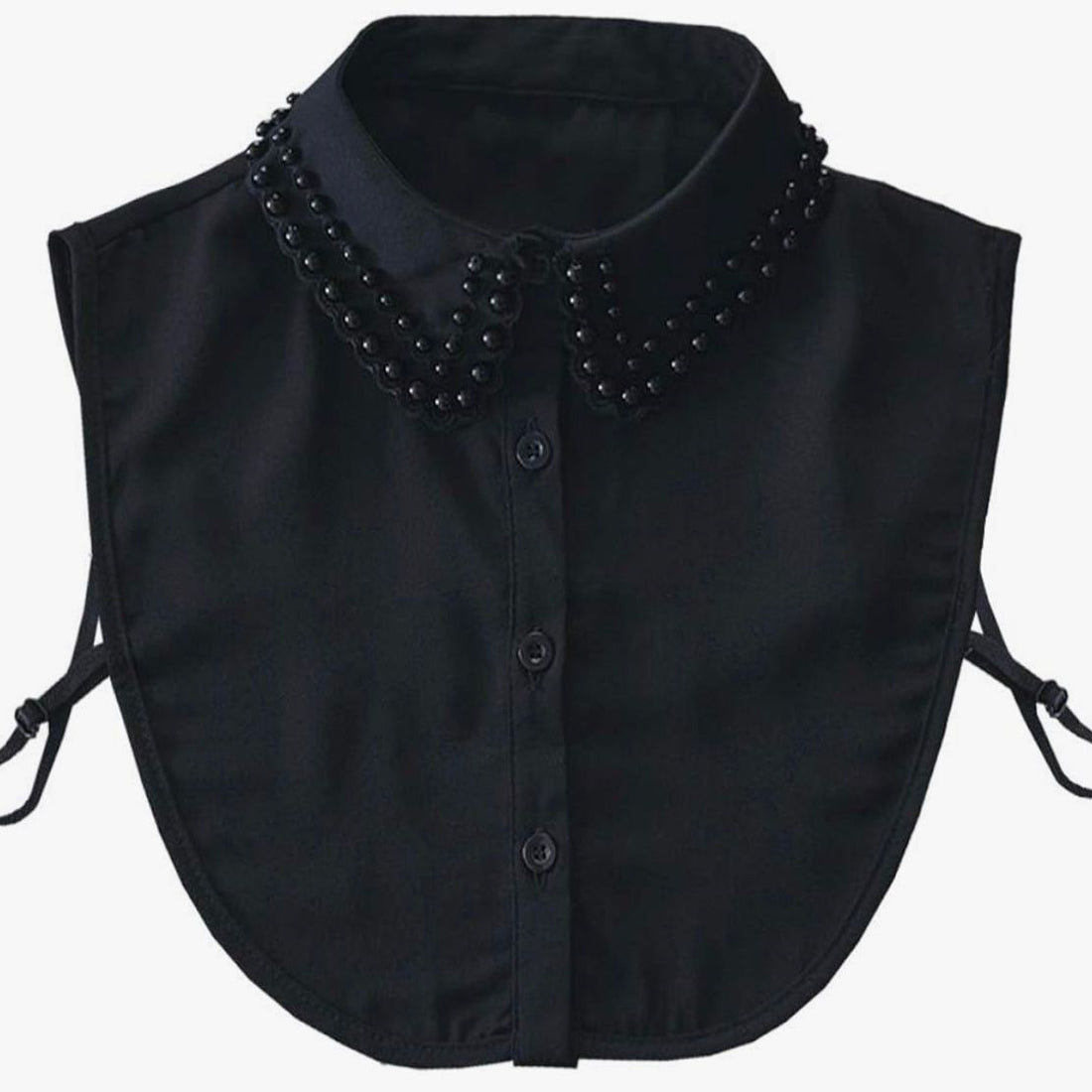Small Black Pearl Dickey Collar