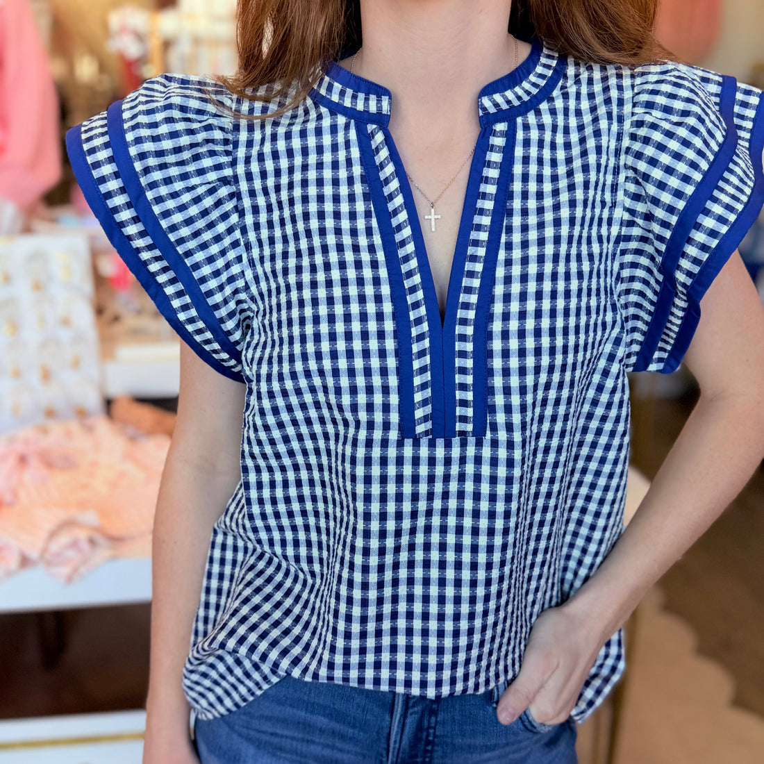Maisie Top (Navy)
