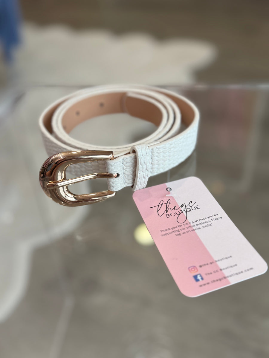 Skinny Belt (white)
