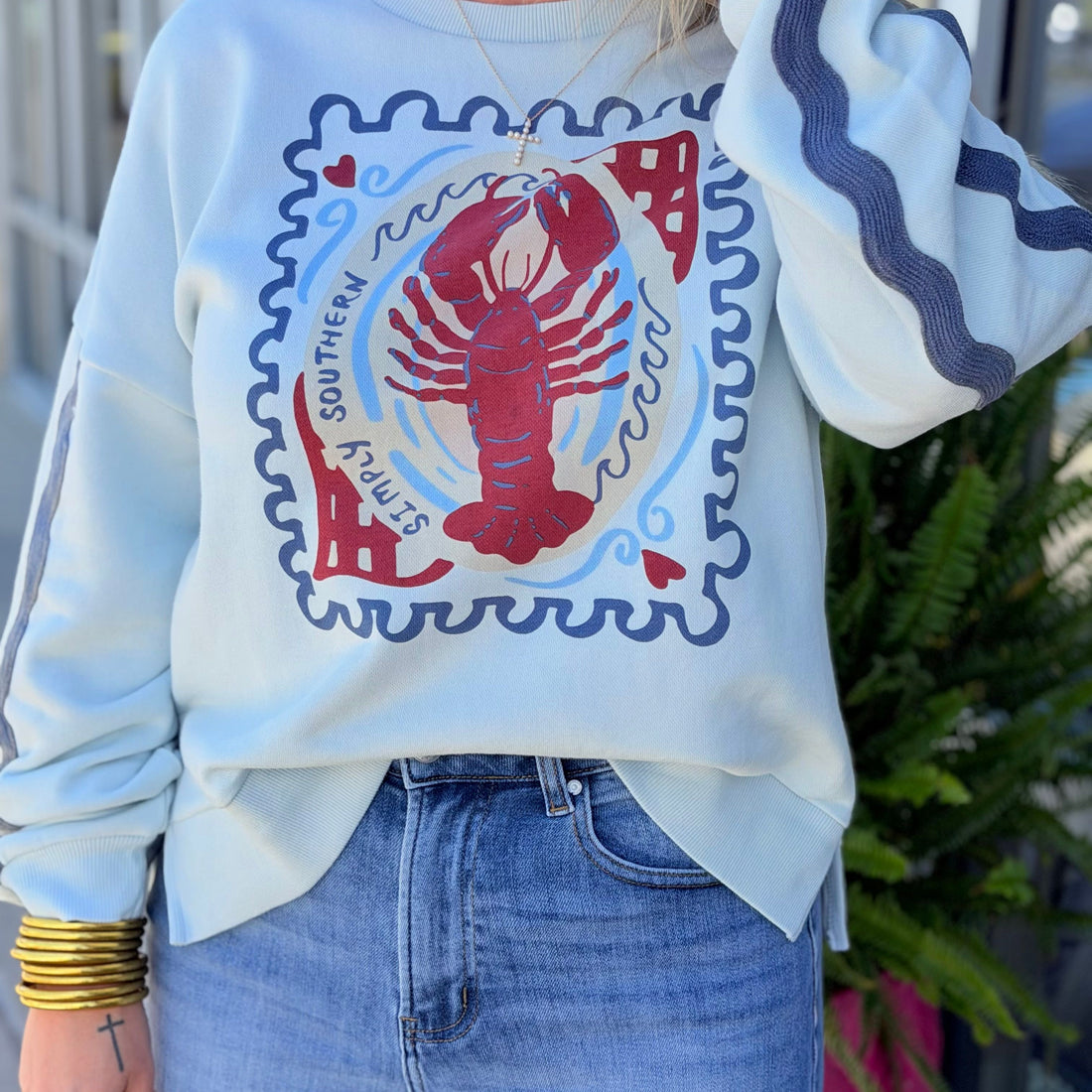 Lobster Ric Rac Pullover