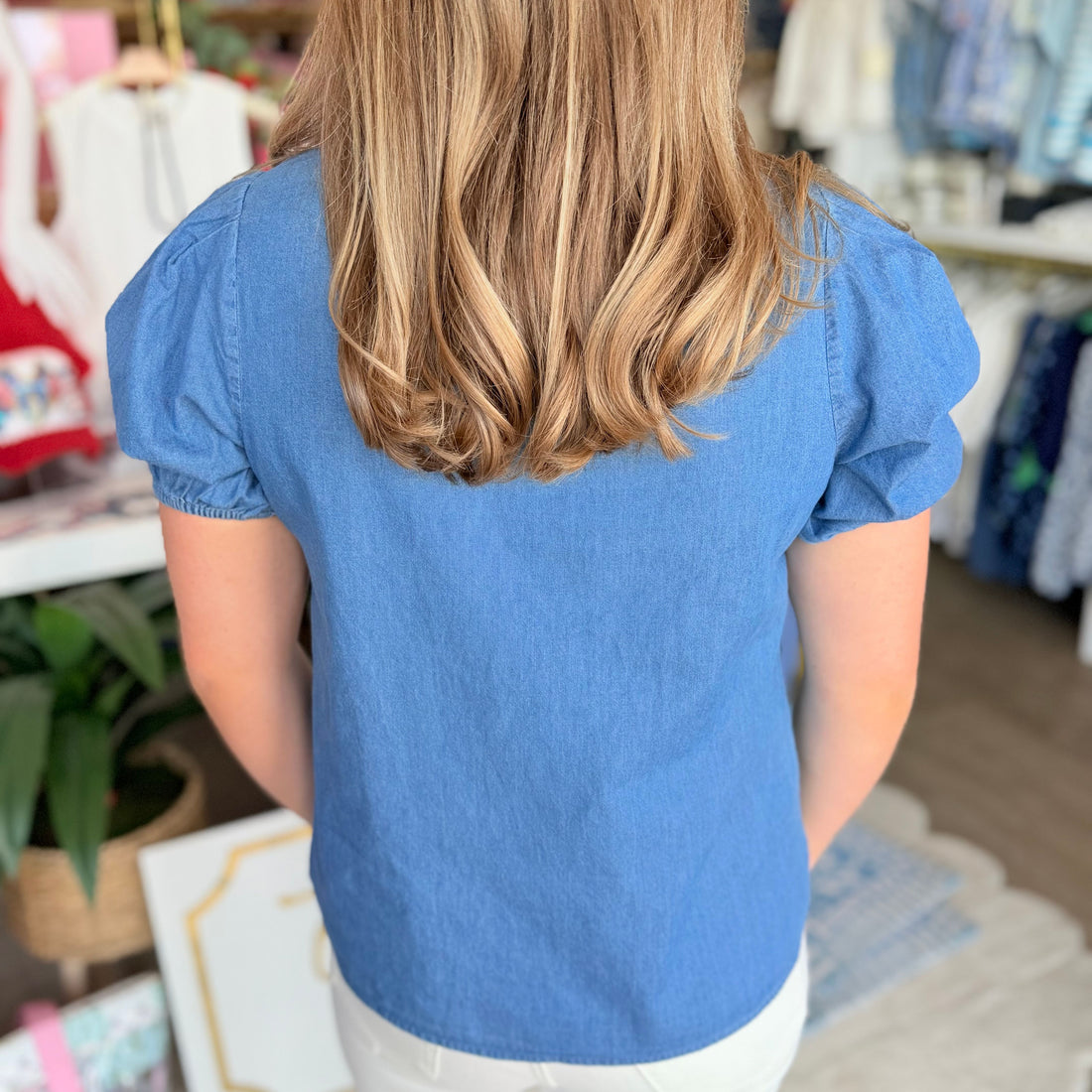 Lainey Top (Chambray)