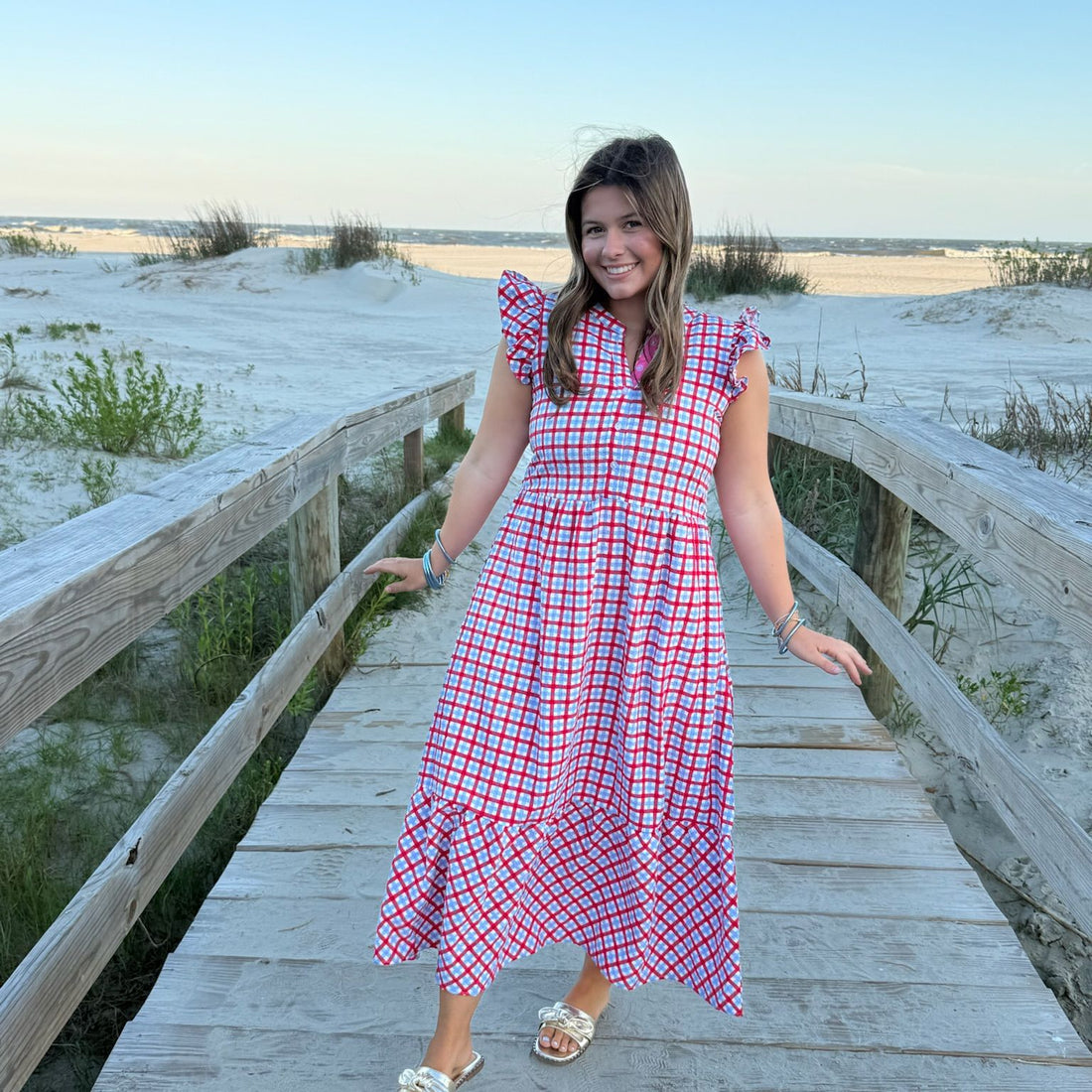 Riley Gingham Dress