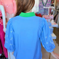 June Top (Blue)