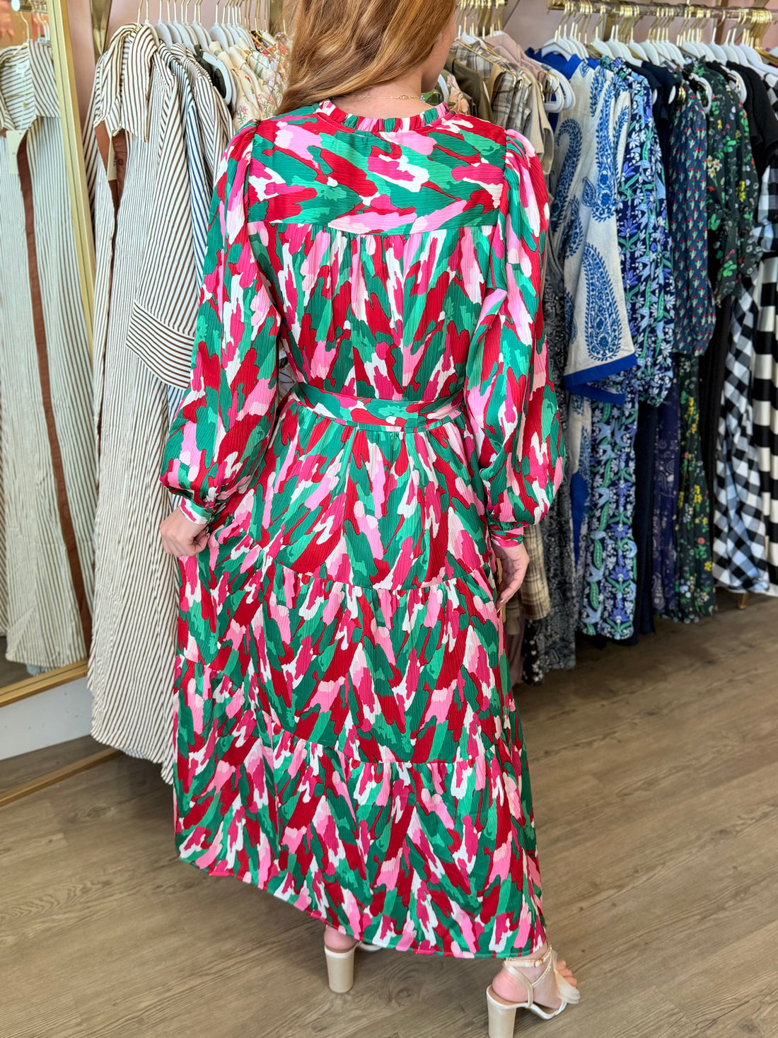 Gracelyn Twisted Pink Dress
