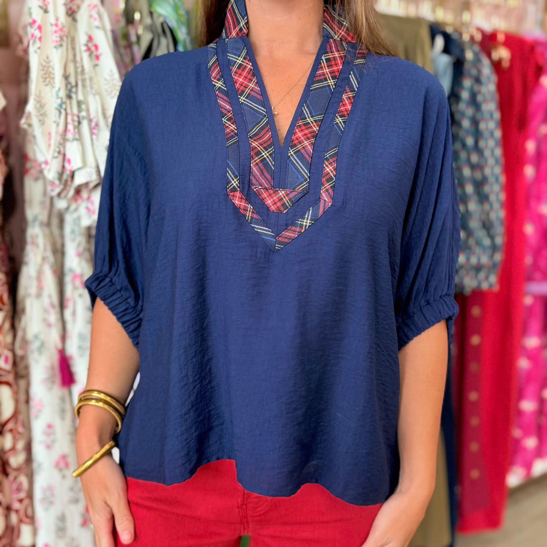 Hailee Top (navy)