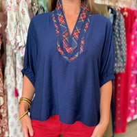 Hailee Top (navy)