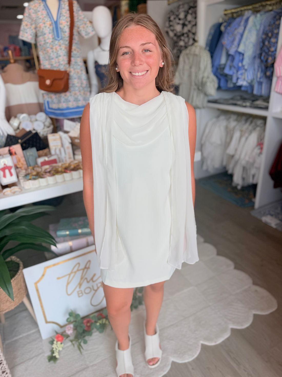 Riley Dress (Cream)
