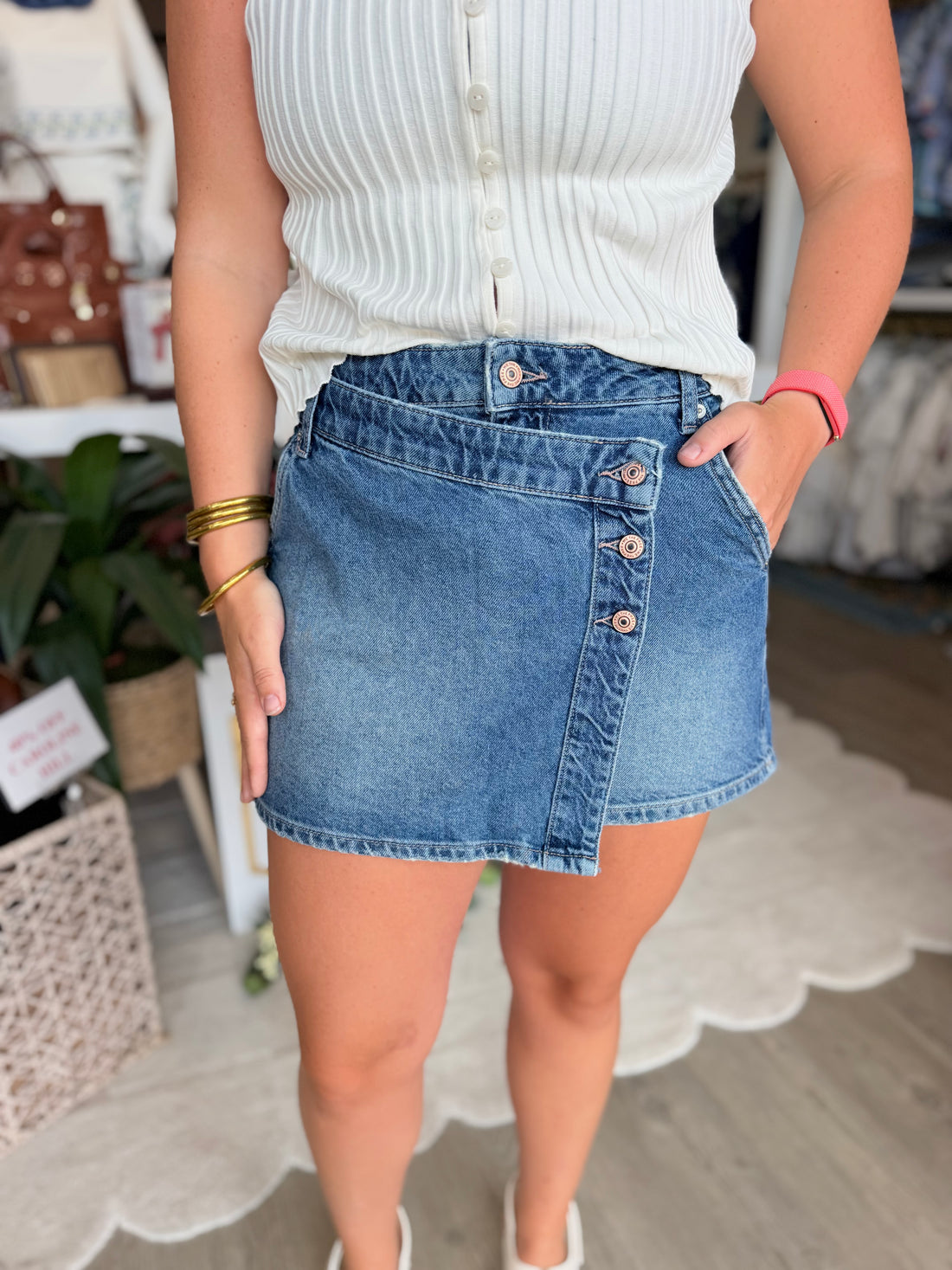 Wynne Denim Skirt, FP