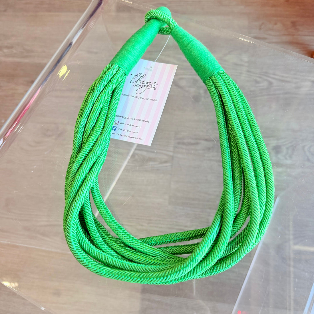 Rope Necklace (Green)