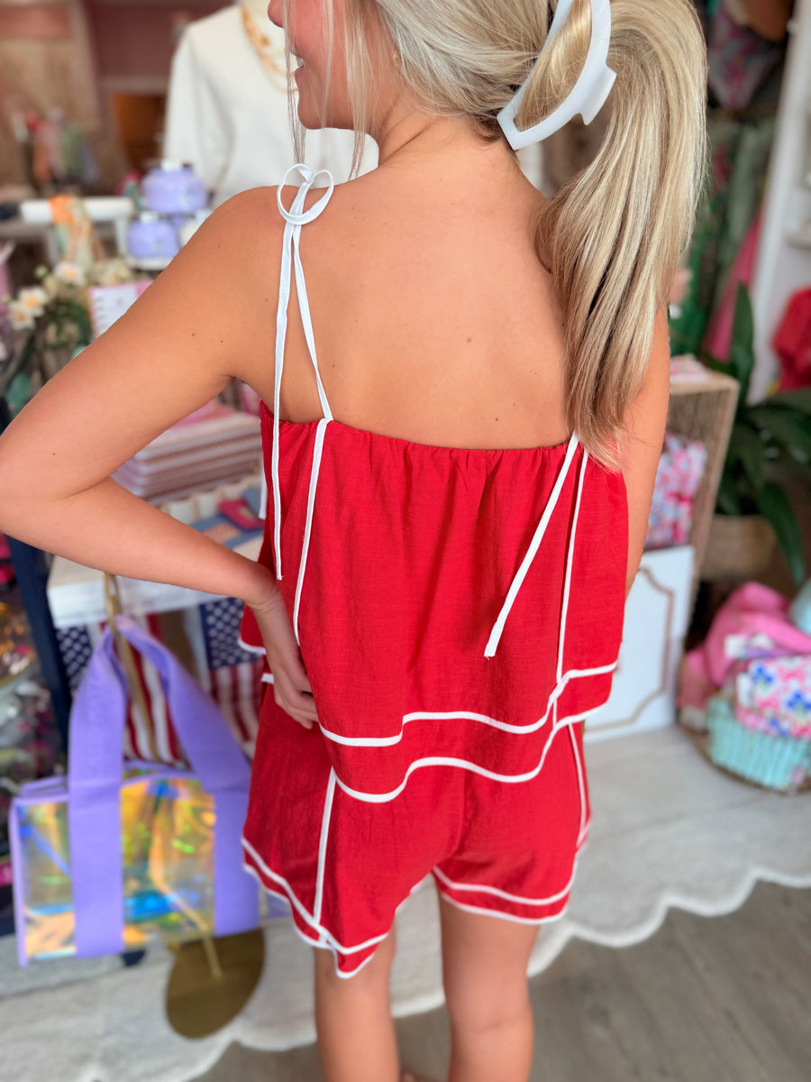 Mulan Romper (red)