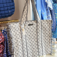 Bow Quilted Tote
