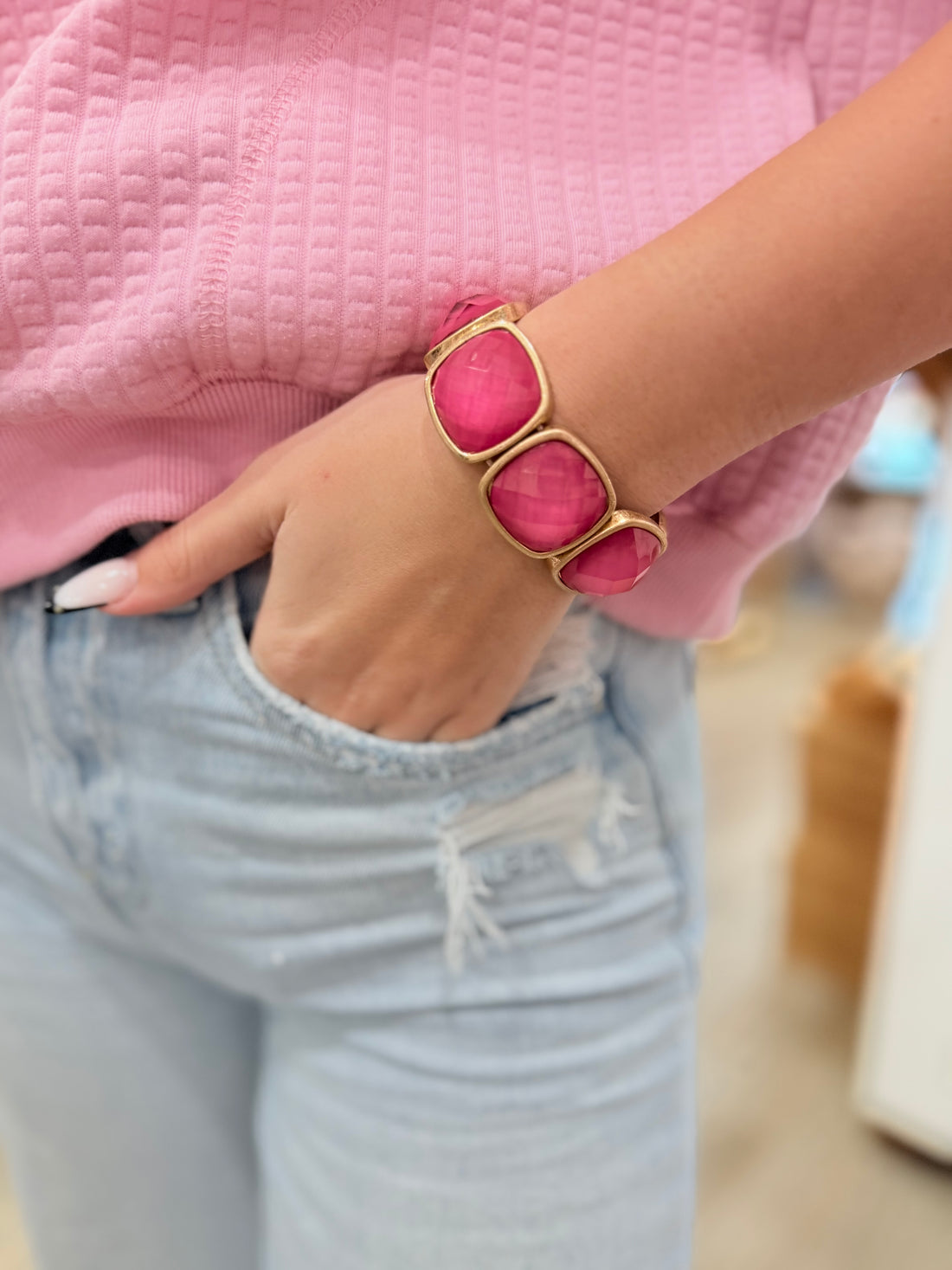Poppy Bracelet (Pink)