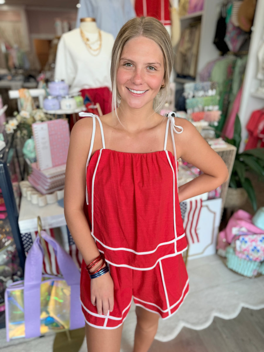 Mulan Romper (red)