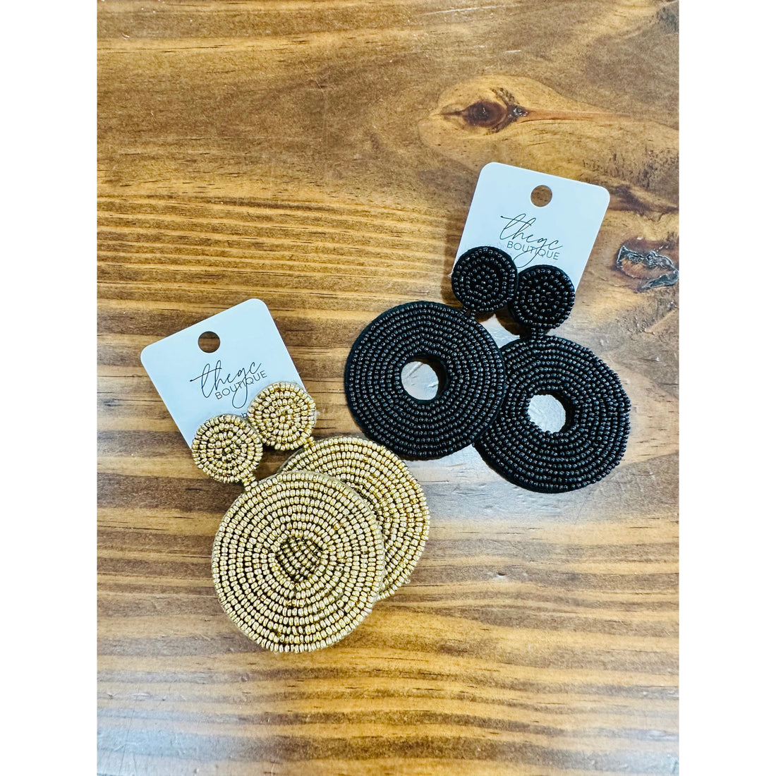 Circle Beaded Earring